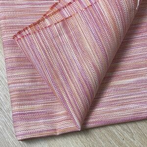 Vintage Striped Pink and Orange Fabric